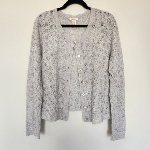 Sundance Sweaters Sundance Crochet Knit Merino Wool Mohair Blend